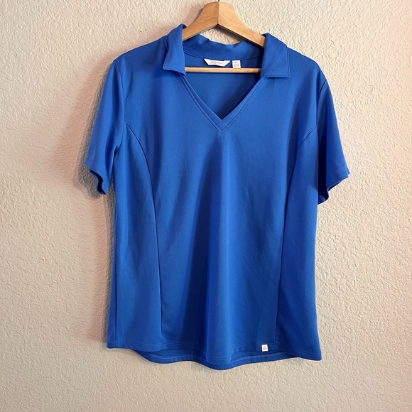 Lady‎ Hager Short Sleeve Golf Polo XL Pit To Pit 23" 27" Length - Picture 1 of 5